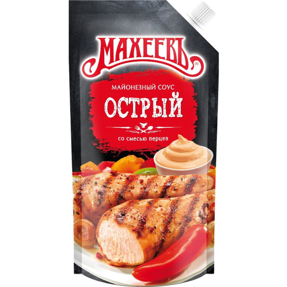 Майонезный соус «Махеевъ» Острый, 50.5%, 200 г #0