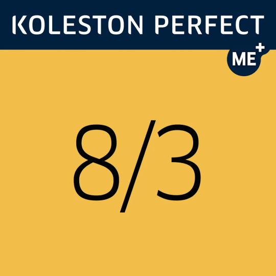 Крем-краска стойкая профессиональная для окрашивания волос Wella Professionals Koleston Perfect Me+ 8/3 Светлый Блонд Золотистый 60 мл