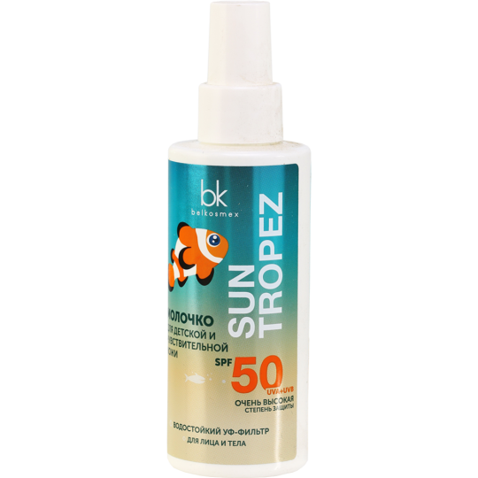 Молочко для детской и чувствительной кожи SPF50 «Sun Tropez» 145 г