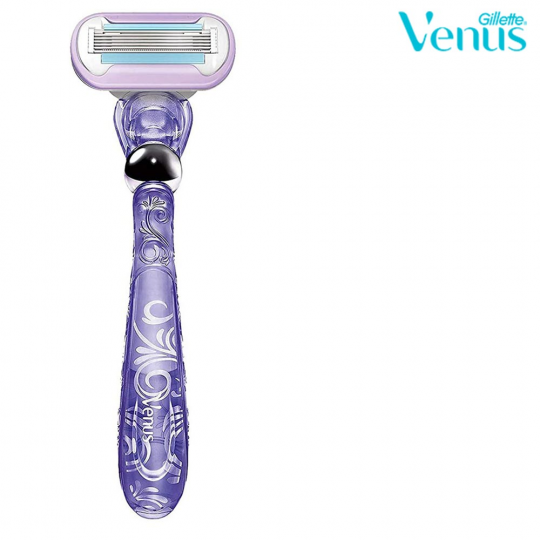 Подарочный набор бритва / станок для бритья женский Gillette Venus Swirl с 2 кассетами + кос­ме­тич­ка