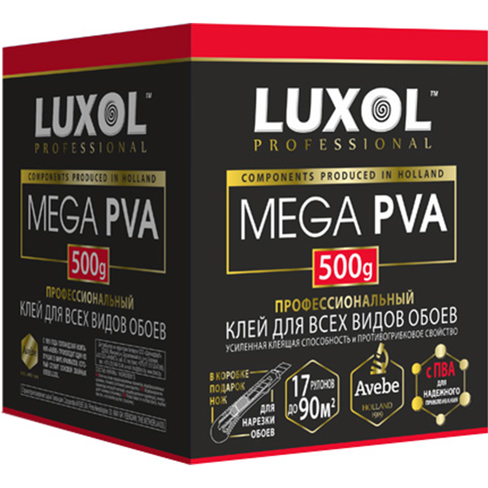 Клей обойный «Luxol» Mega Pva, 500 г