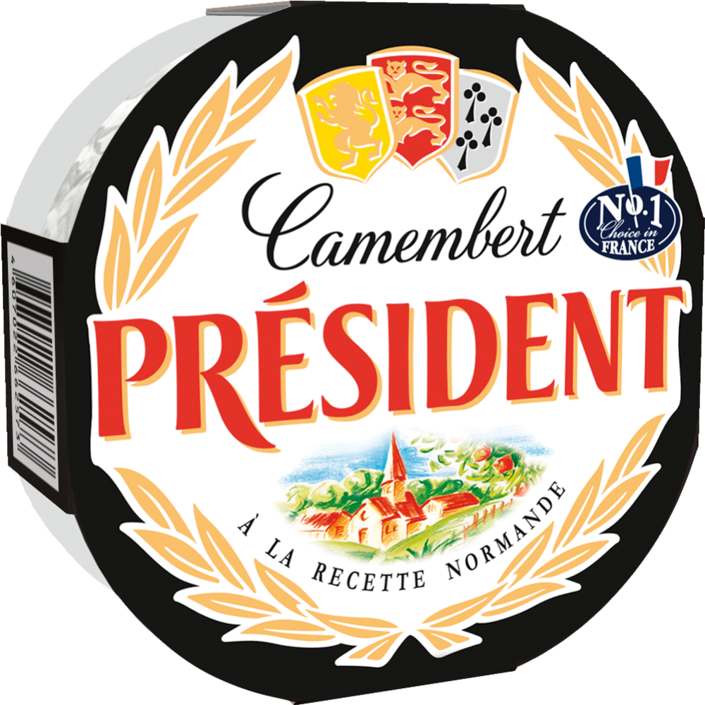 Сыр с плесенью «President» Camembert, 45%, 125 г #0