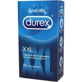 Презервативы «Durex» XXL, увеличенного размера, 12 шт