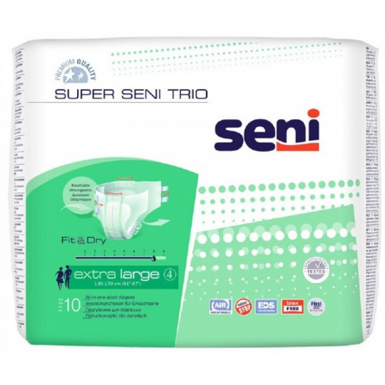 Super Seni Trio extra large Подгузники дышащие для взрослых 10 шт