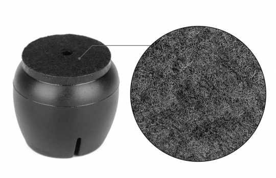 Набор из 16 силиконовых противоскользящих накладок на ножки мебели, черный (12-16 мм размер S) SiPL