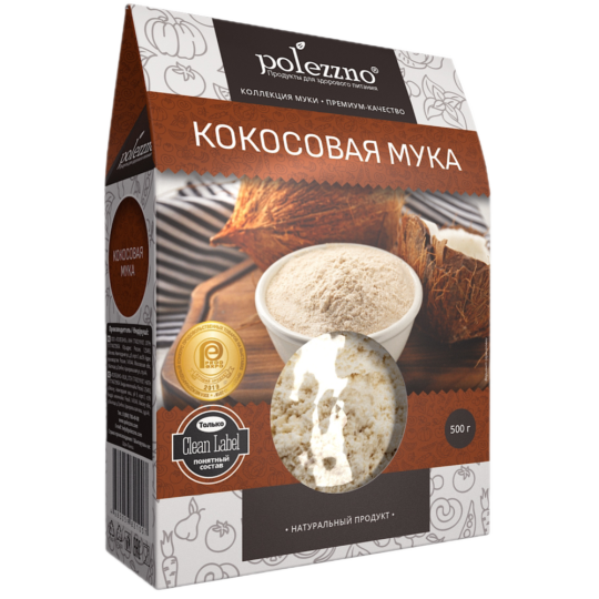 Мука кокосовая «Polezzno» 500 г