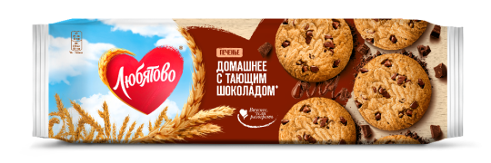 Печенье сдобное «Любятово» Домашнее с шоколадом, 156 г