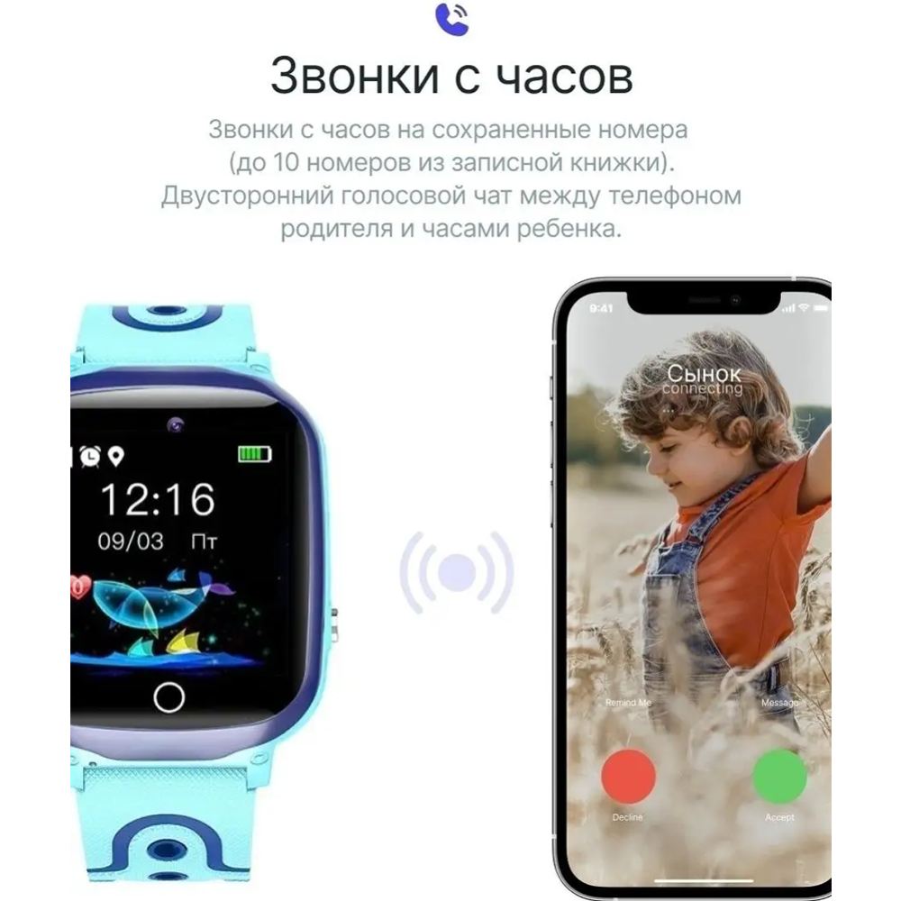 Умные часы детские «Prolike» PLSW13BL, голубой купить в Минске: недорого, в  рассрочку в интернет-магазине Емолл бай