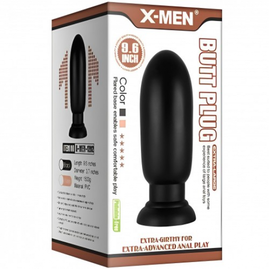 Большая анальная втулка на присоске X-Men Butt Plug 20 см