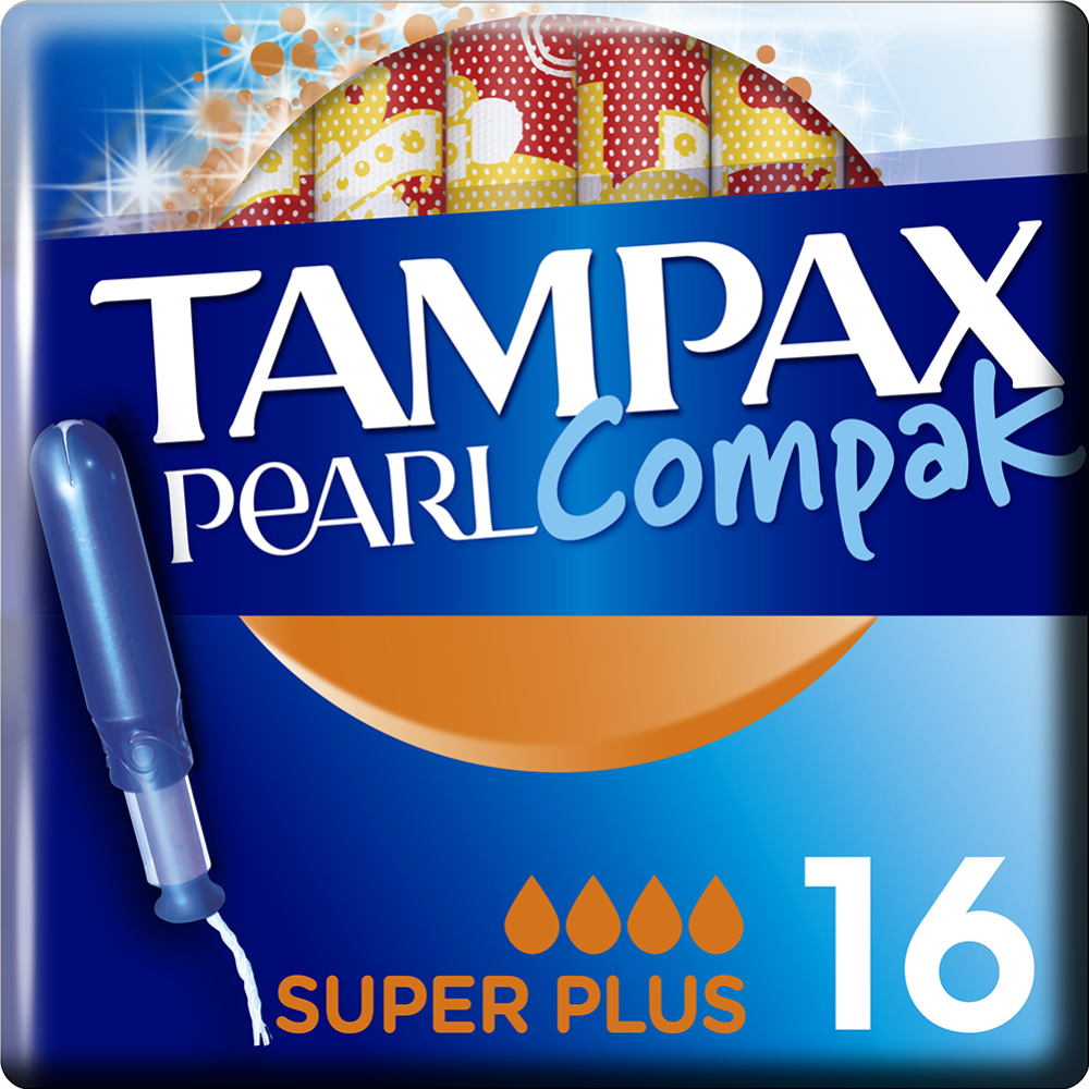 Тампоны женские «Tampax» Compak Pear, с аппликатором, Super Plus, 16 шт