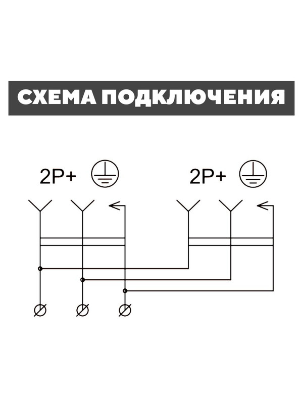 Розетка (колодка) двухместная с защитной крышкой 16А IP44 каучук черная GENERICA ERK20-016-02-44-K02-G