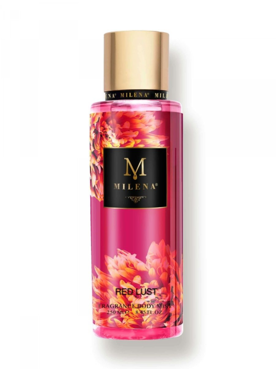 17 Мист парфюмированный. "RED LUST" FRAGRANCE BODY MIST MILENA 250ML