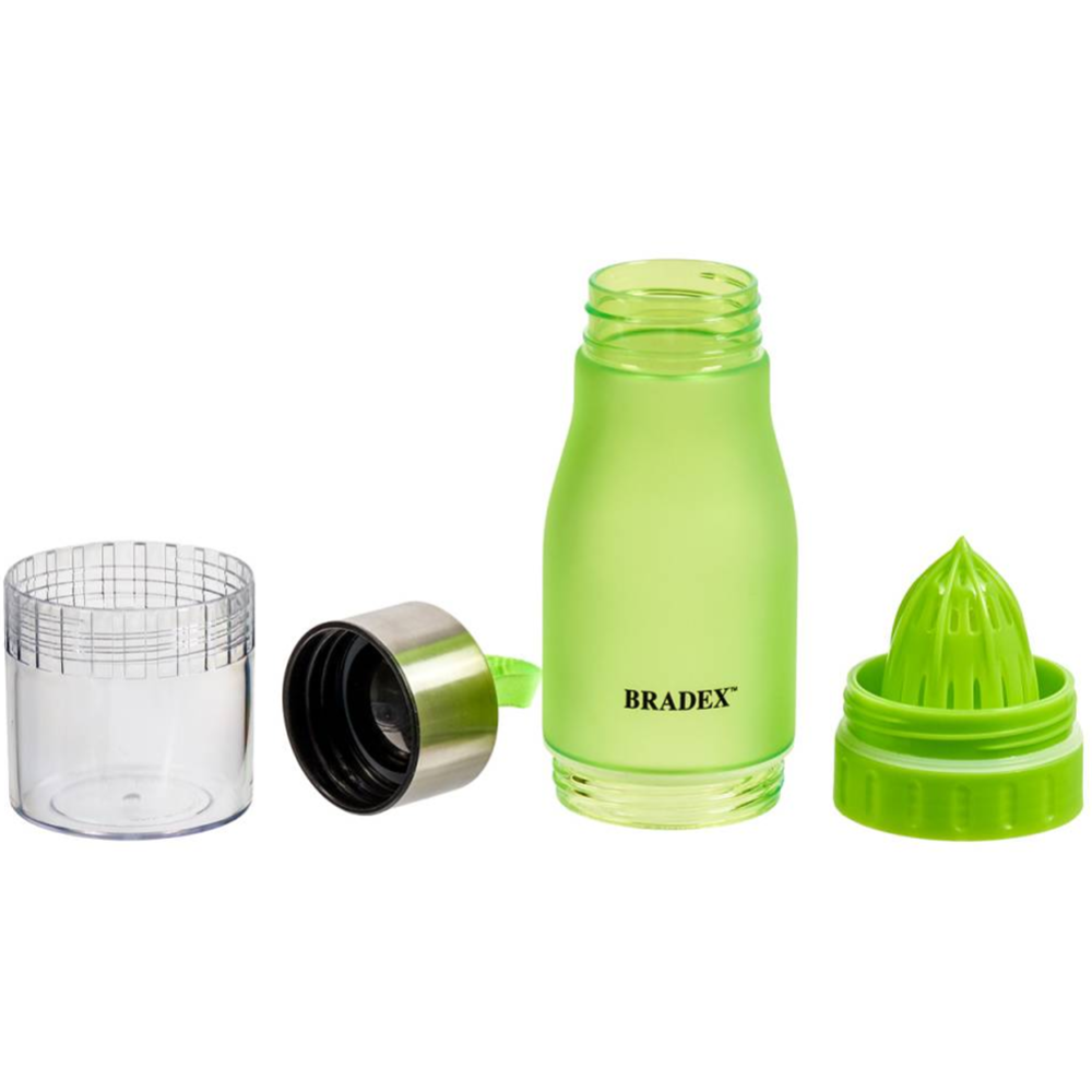 Бутылка для воды «Bradex» SF 0520, с соковыжималкой, 600 мл