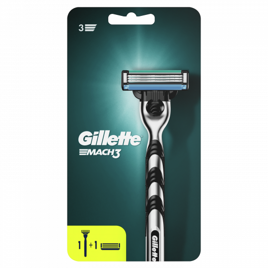 Бритва / станок для бритья муж­ской Gillette Mach 3 с 2 кассетами