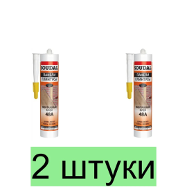 Клей монтажный "Soudal" 48А ПАНЕЛИ ПЛИНТУСЫ бежевый 280 мл - 2 штуки