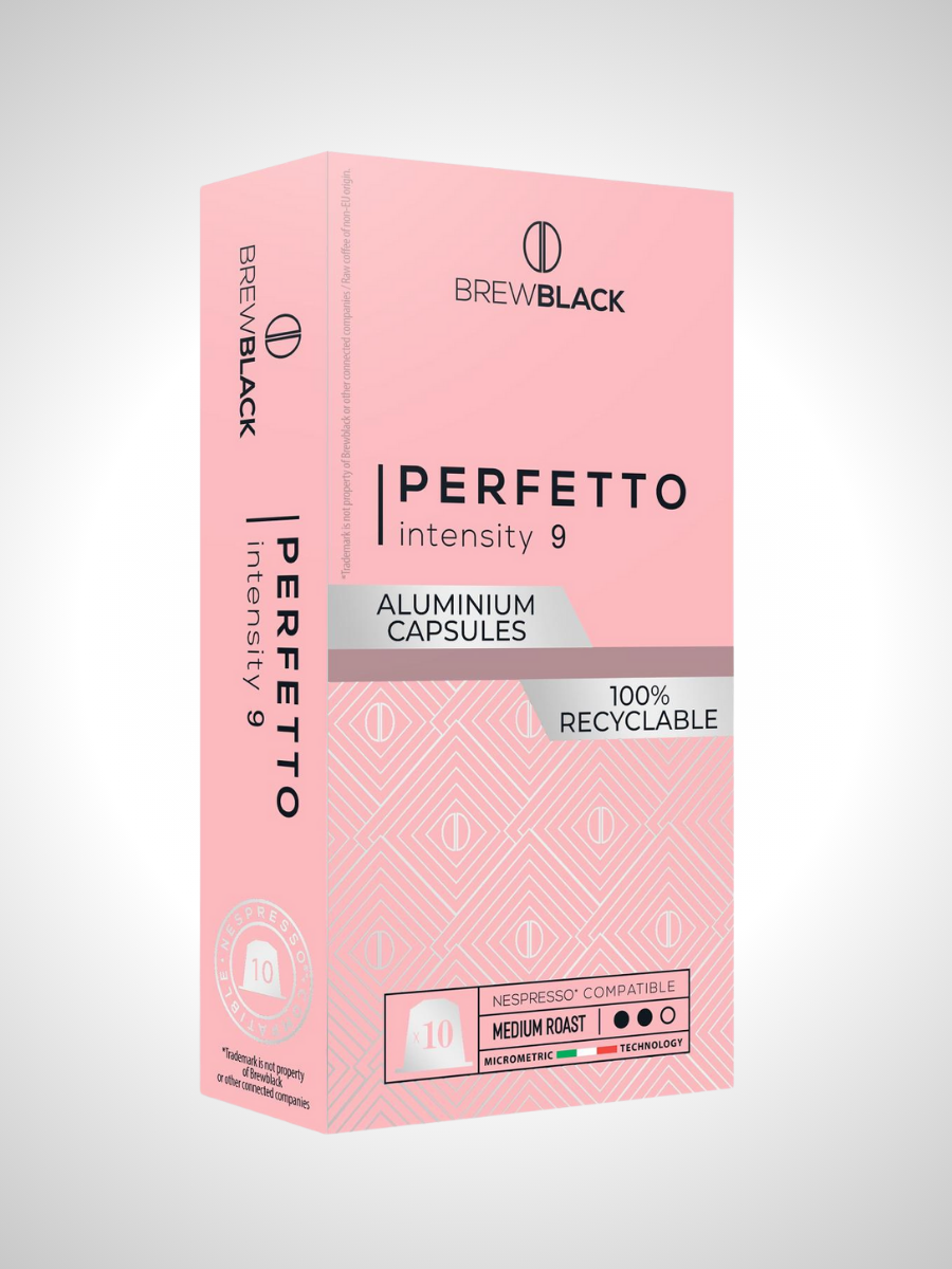 Кофе в капсулах Nespresso Brew Black Perfetto 100% арабика 2 пачки / 20 шт.