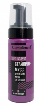 Мусс для волос Compliment Styling Pro для объёма средняя фиксация 150мл