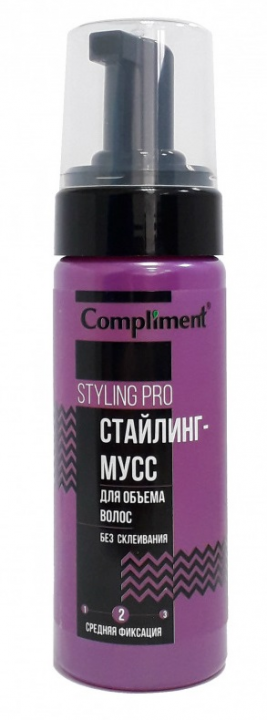 Мусс для волос Compliment Styling Pro для объёма средняя фиксация 150мл