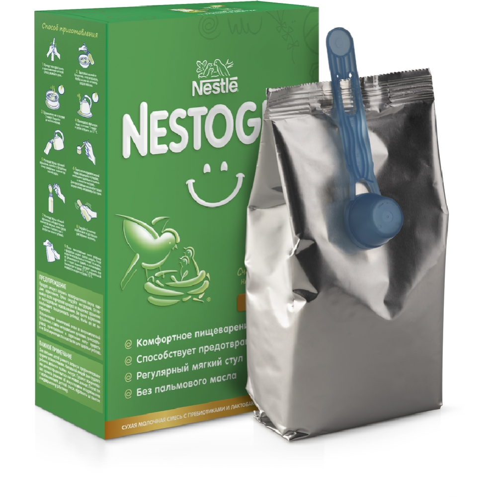 Смесь сухая молочная «Nestle» Nestogen 1, для регулярного мягкого стула, 300 г #2