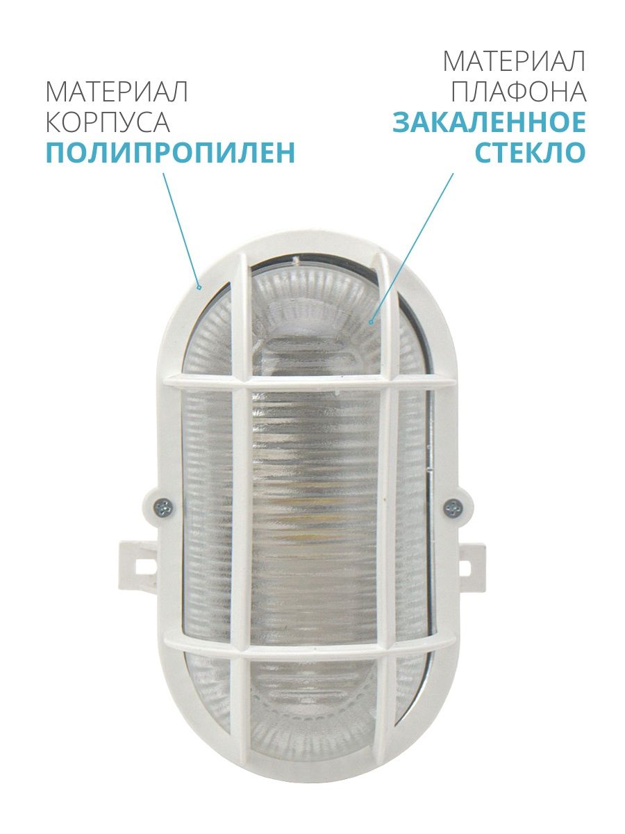 Светильник НБП 02-60-004.03У ("Евро" корпус и защитная сетка, белый) TDM SQ0312-0001