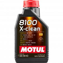 Масло моторное синтетическое MOTUL 8100 X-CLEAN 5W40 1L