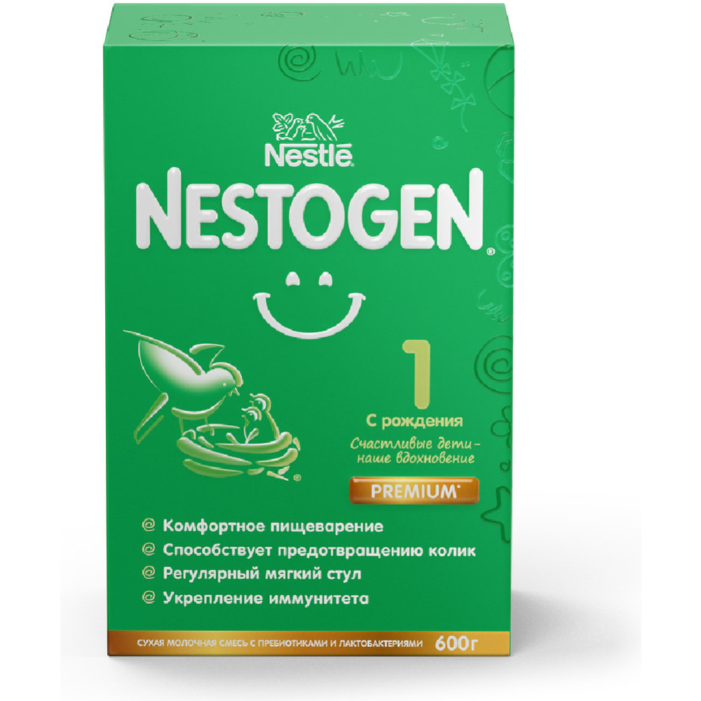 Смесь молочная сухая «Nestle» Nestogen 1, с рождения, 600 г #1