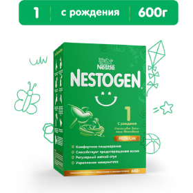 Смесь мо­лоч­ная сухая «Nestle» Nestogen 1, с рож­де­ния, 600 г