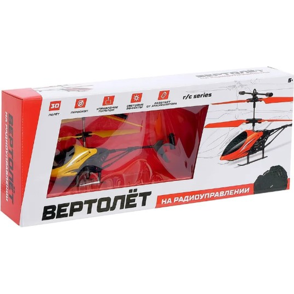 Радиоуправляемая игрушка «Автоград» Вертолет. Крутой вираж, 7182972, красный