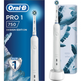 Элек­три­че­ская зубная щетка «Braun» PRO1(750) Cross Action Wh+TC Oral-B, 3756