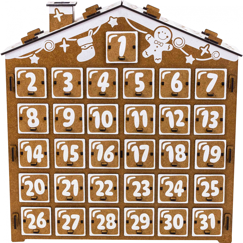 Календарь «Woody» Пряничный домик на 31 день, 05711