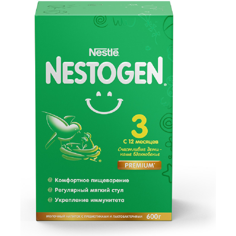 Напиток молочный сухой «Nestle» Nestogen 3, с 12 месяцев, 600 г #1