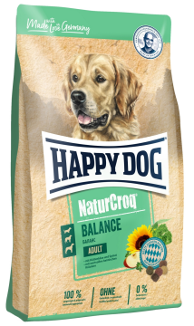 Сухой корм для собак Happy Dog NaturCroq Balance с птицей, 4 кг