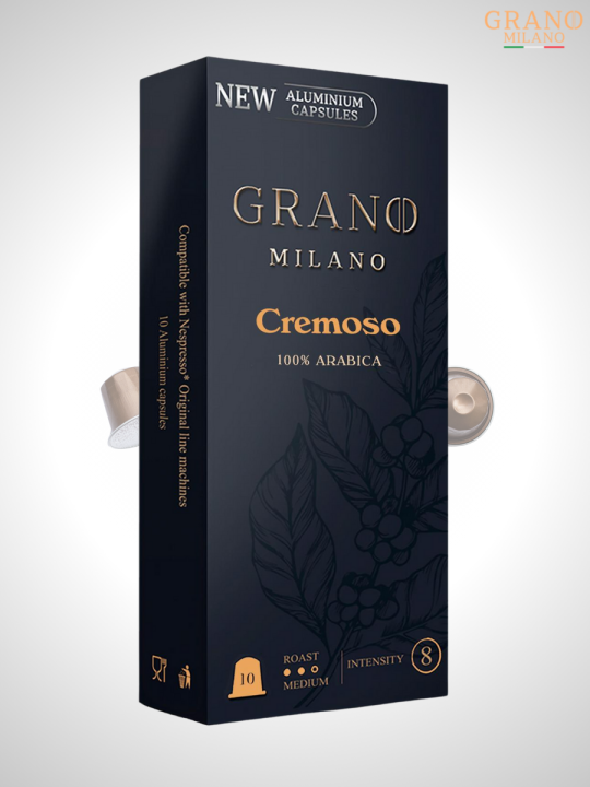 Кофе в капсулах Nespresso Grano Milano Cremoso 2 пачки / 20 шт.