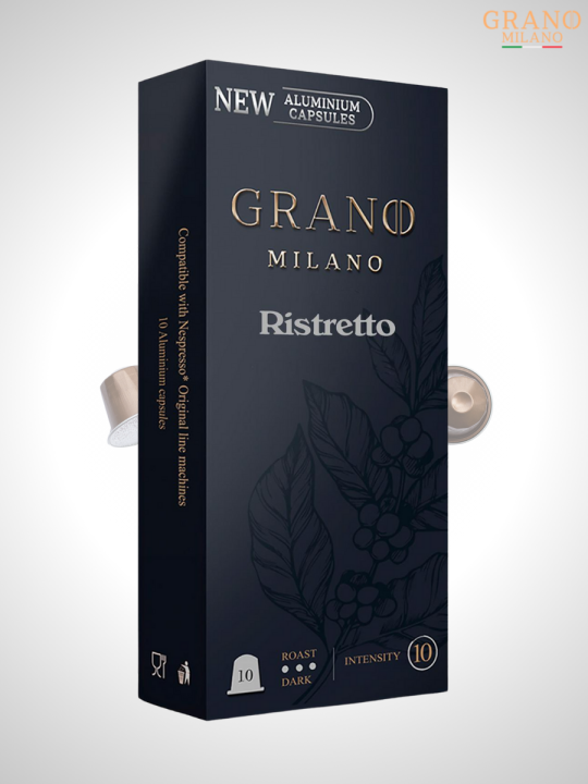 Кофе в капсулах Nespresso Grano Milano Ristretto 3 пачки / 30 шт.