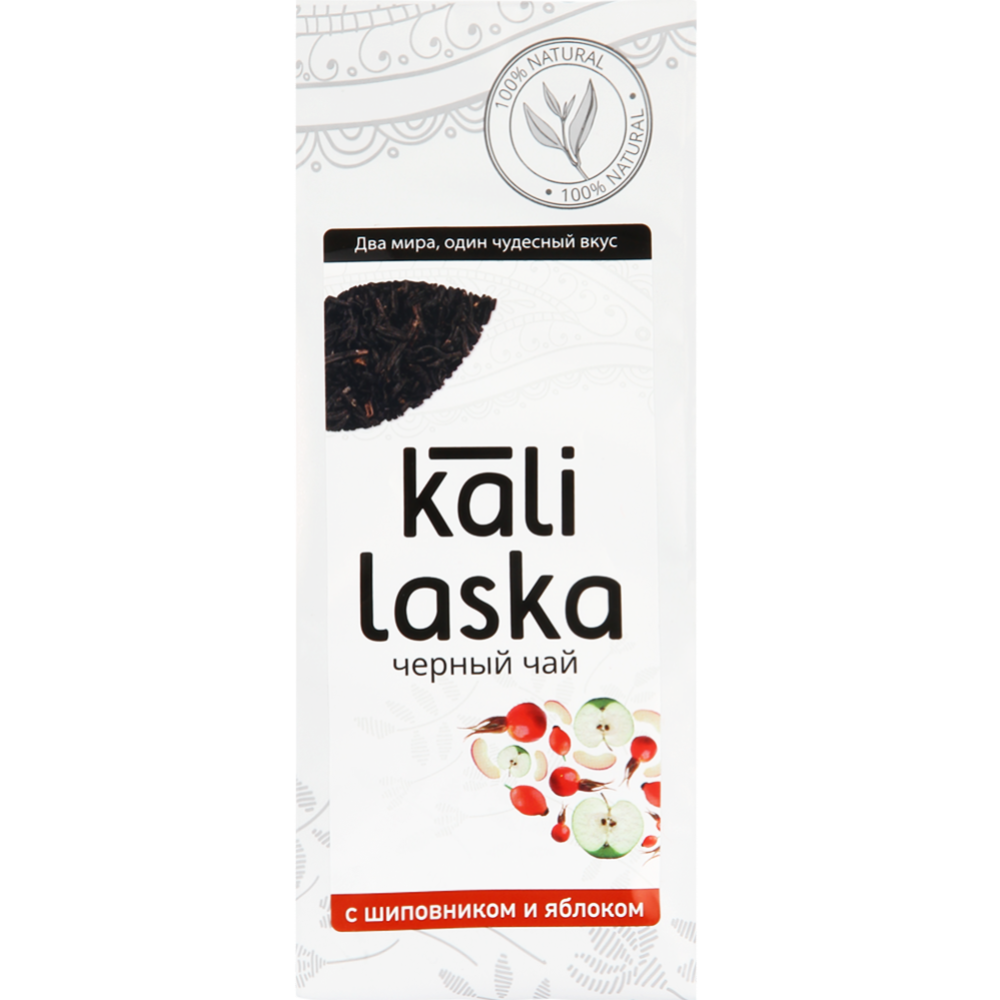 Чай черный «Kali Laska» с шиповником и яблоком, 100 г #0