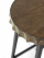 Барный стул из массива дуба "SMBEER-65", 32*32*65, мореный/черный, STAL-MASSIV