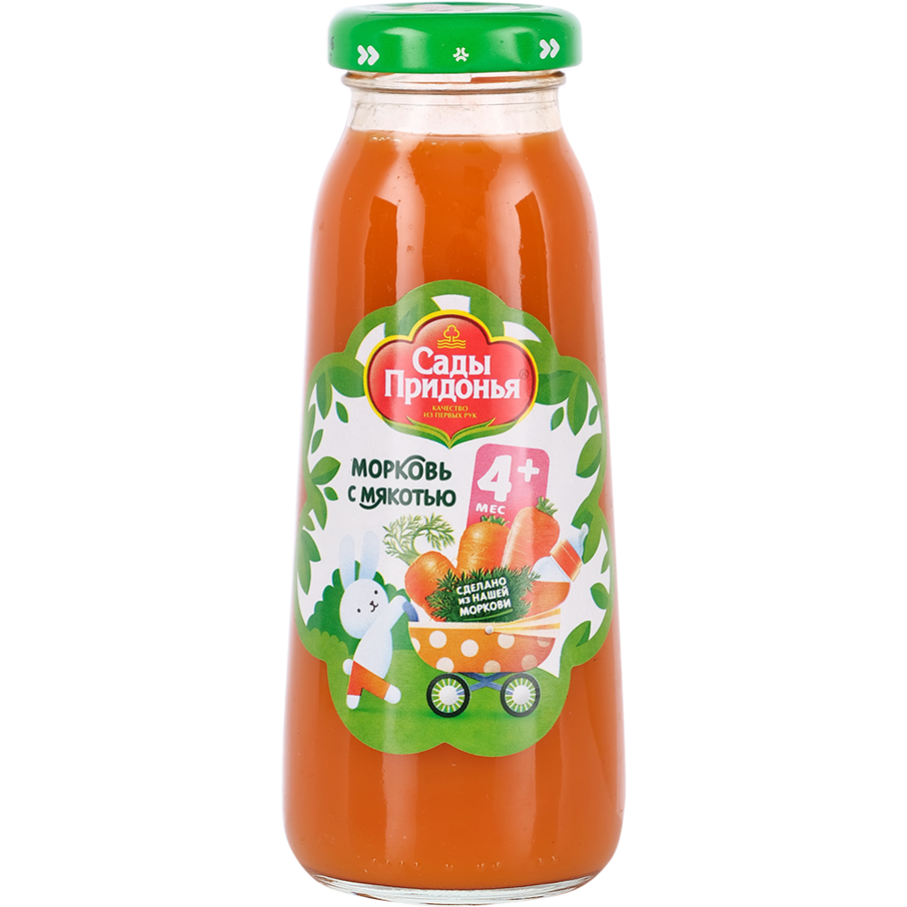 Нектар детский «Сады Придонья» морковь с мякотью, 200 мл #0