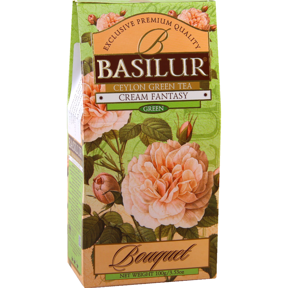 Чай зеленый «Basilur» кремовая фантазия, 100 г #0