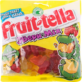 Же­ва­тель­ный мар­ме­лад «Fruittella» Звери Mix, 150 г
