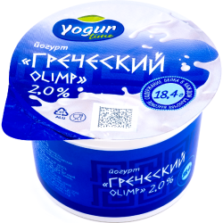 Йогурт «Yogurtime» Гре­че­ский Olimp, 2%, 230 г