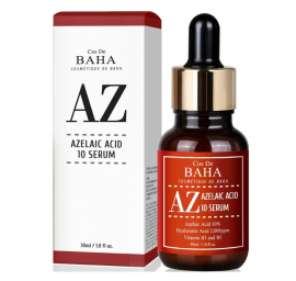 Противовоспалительная сыворотка для лица (AZ) Cos De BAHA Azelaic Acid 10% Serum против акне с азелаиновой и гиалуроновой кислотами  30мл