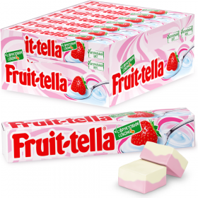 Кон­фе­ты же­ва­тель­ные «Fruittella» со вкусом клуб­нич­но­го йо­гур­та, 41 г