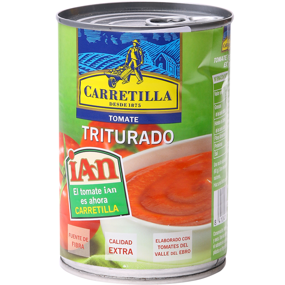Томаты консервированные «Carretilla» рубленые, консервированные, 400 г