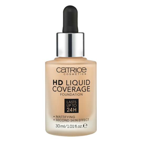 Основа тональная «Catrice» HD Liquid Coverage Foundation, тон 030, 30 мл.