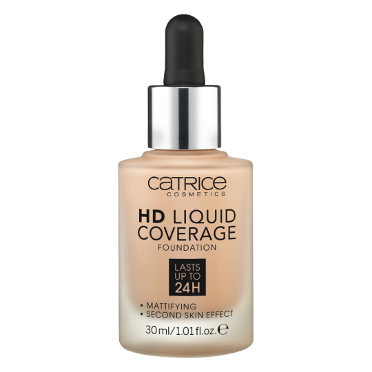 Основа тональная «Catrice» HD Liquid Coverage Foundation, тон 020, 30 мл