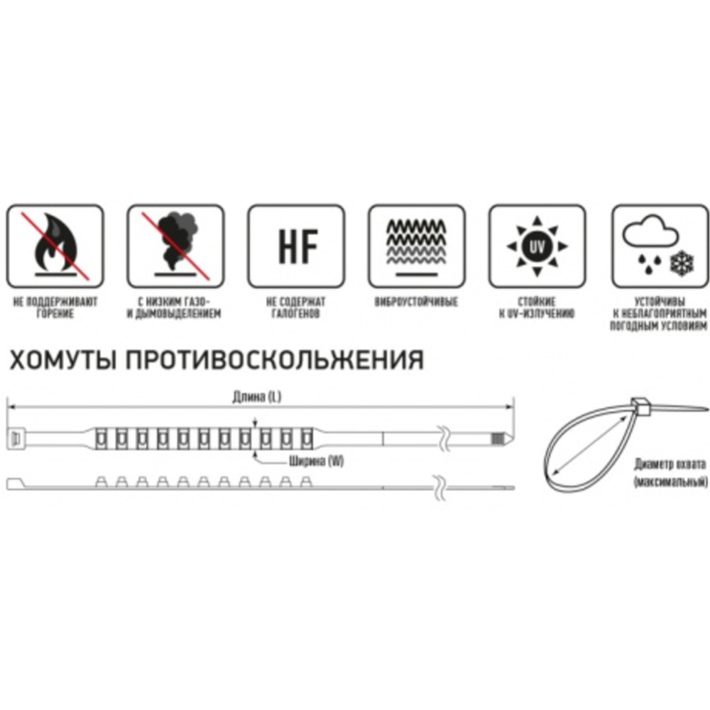 Хомут «Rexant» 1870225, 900x9 мм 