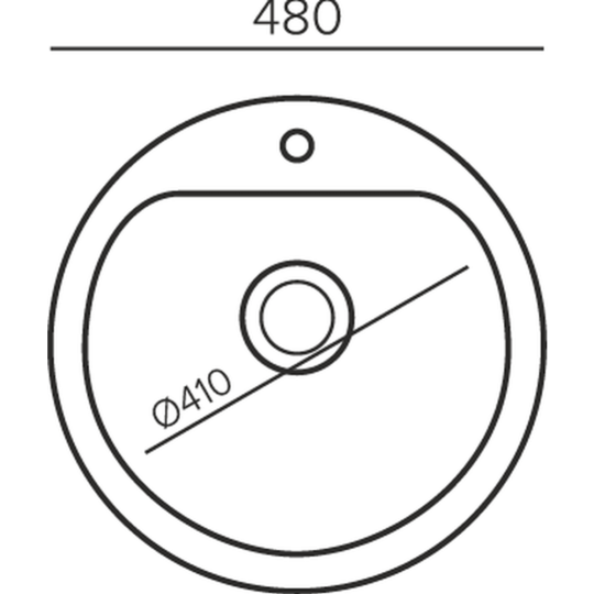 Мойка кухонная «Quartz Bond» Bond 480, 856417, с сифоном C.H.370-11-01, платина