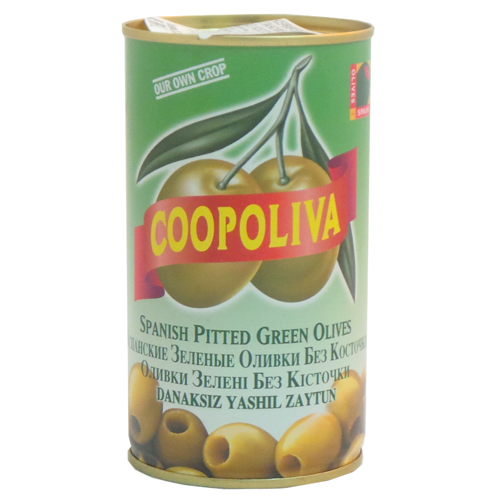 Оливки «Coopoliva» без косточки, 350 г #0