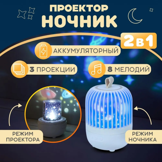 Светодиодный ночник-проектор Melony Neon-Night 601-525