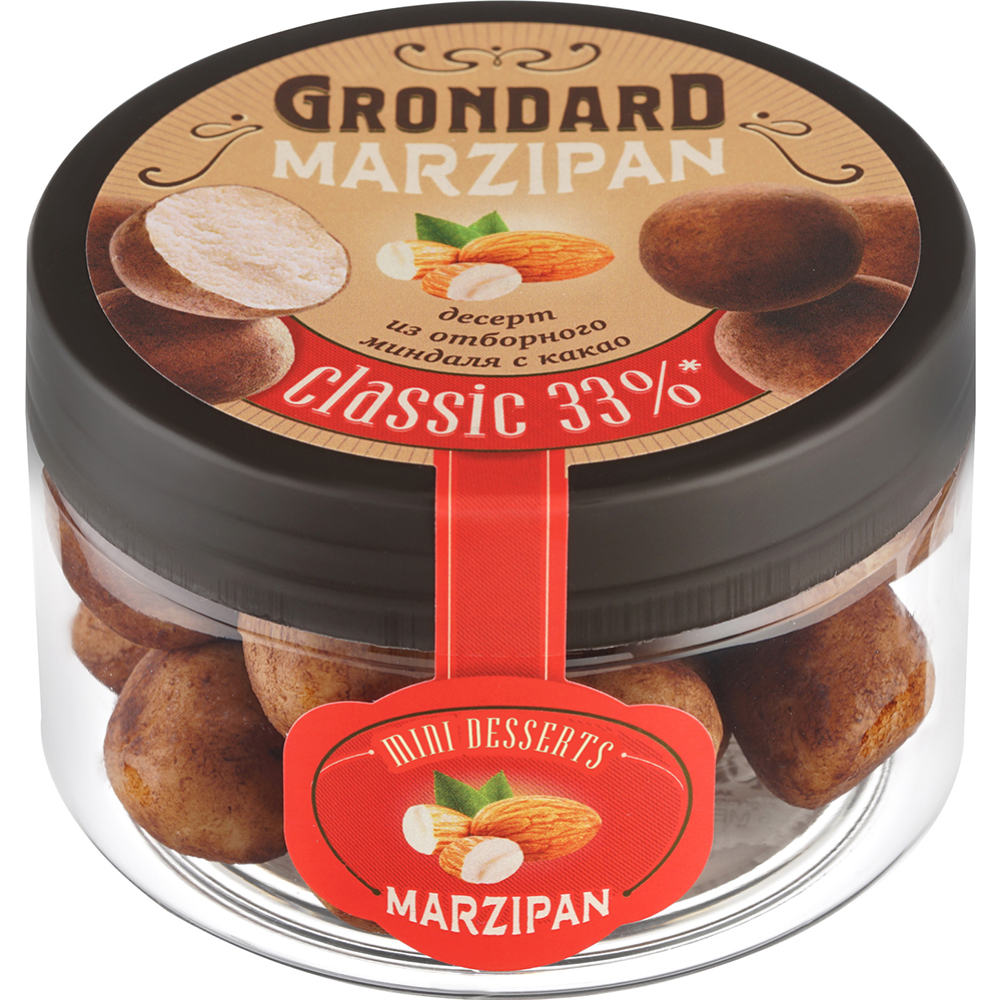 Набор кон­фет«Grondard» Кар­тош­ка мар­ци­па­но­вая клас­си­че­ская, 160 г